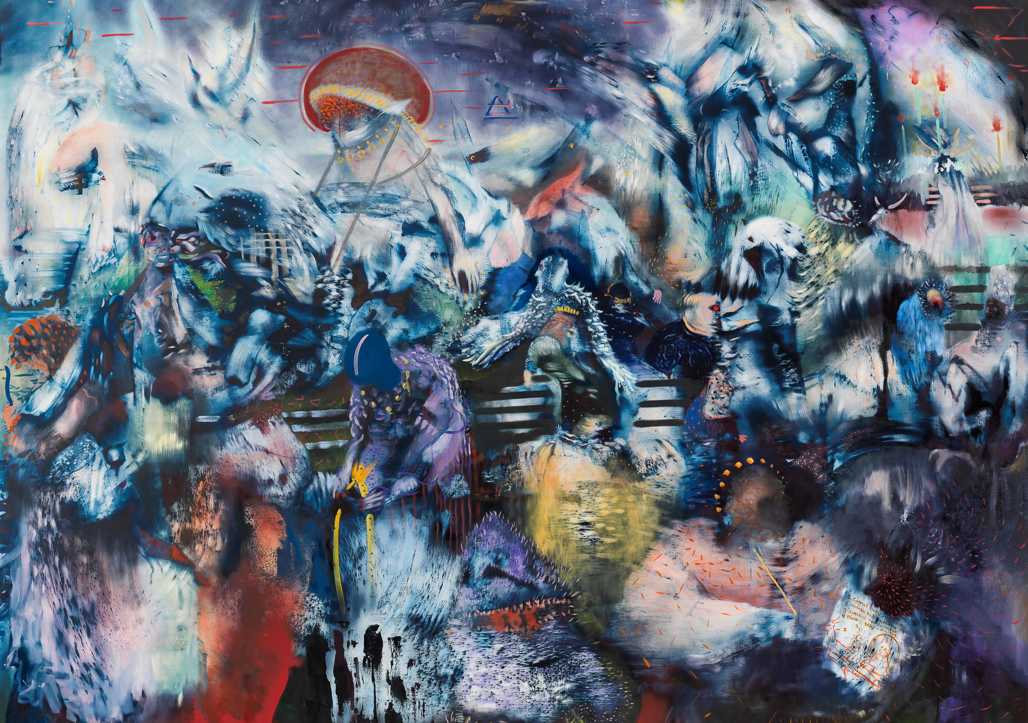 Ali Banisadr, The Changing Past, 2021 - Art Basel Miami Beach