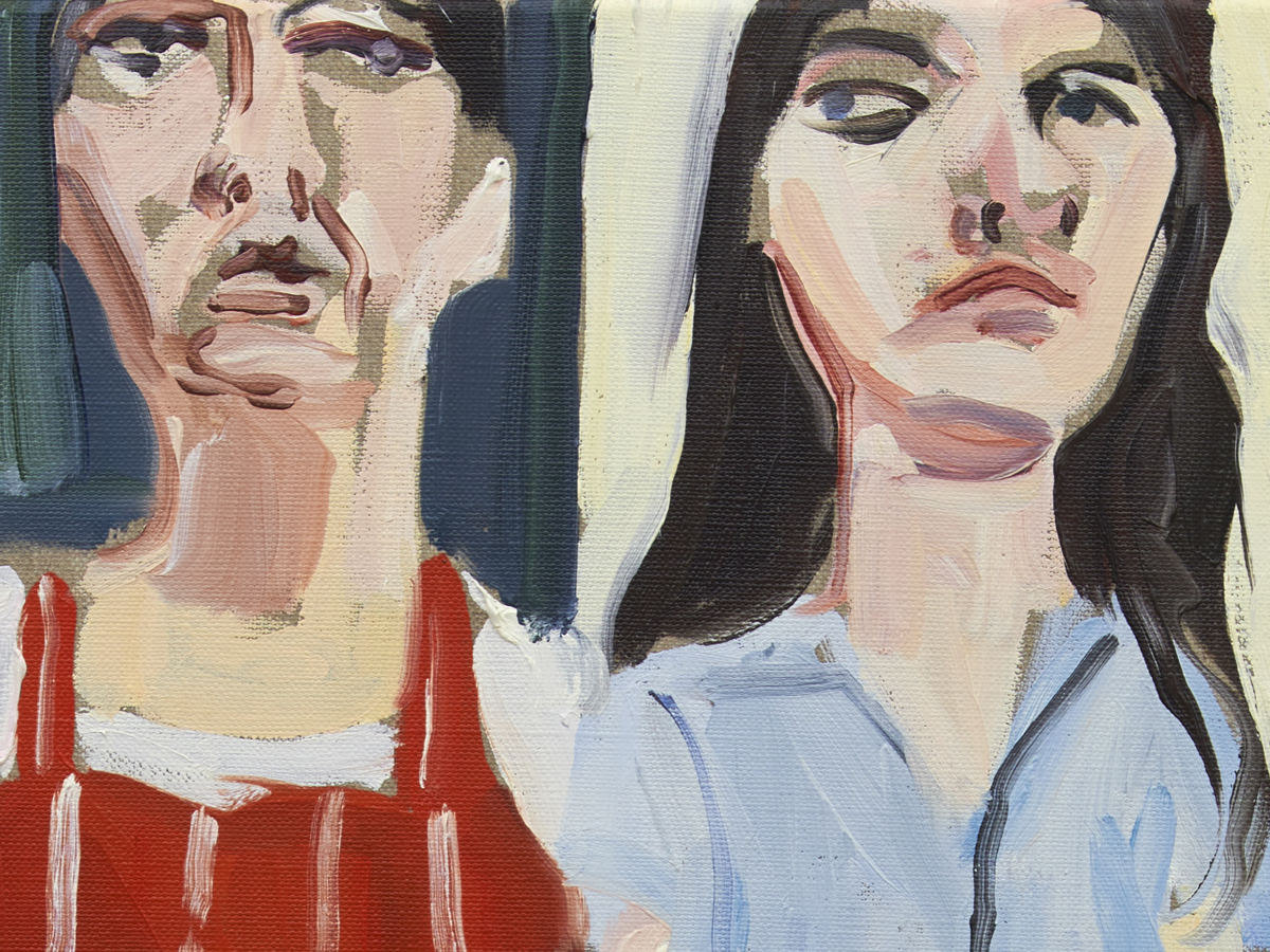 Chantal Joffe, Me and Esme in the Garden, 2020 - Frieze London 2020